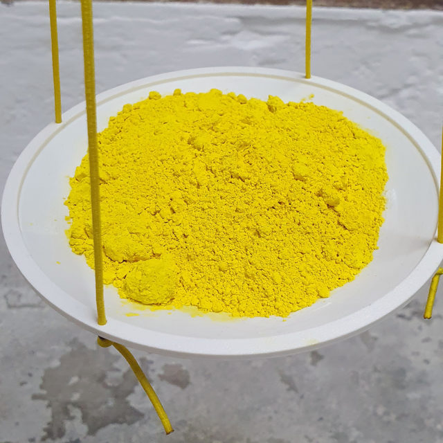 Poids - pivot |  cadmium - cadmium | / Laurent David / 2025